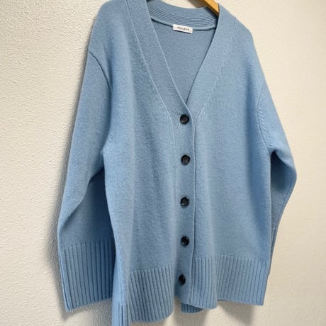 2023WEB限定item / NOLLEY'S カシミヤブレンド長めVネックカーディガン