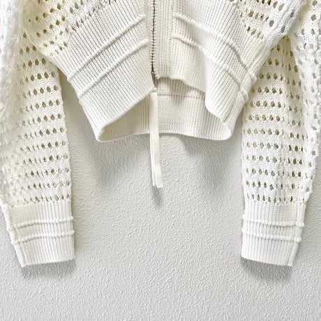 ADAM ET ROPÉ FEMME  WEB限定 メッシュニットブルゾン