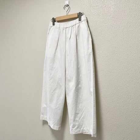 DIARIES コットンリネンデニムワイドテーパードパンツ