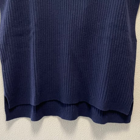 未使用品 / タグ付き / NATURAL LAUNDRY ラムウール RIBタートルベスト