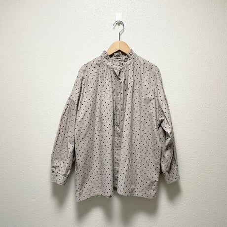 JOURNAL STANDARD relume SOIL  DOT PRINT FRILL COLLAR SHIRT
