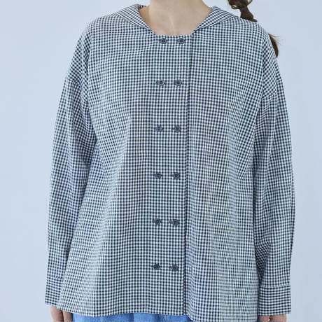 【4色展開】select セーラーカラーブラウス
