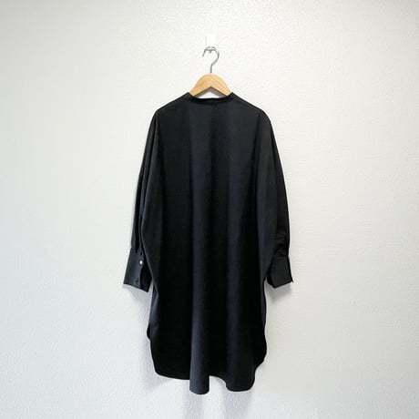 mizuiro ind ウールスタンドカラーシャツチュニック