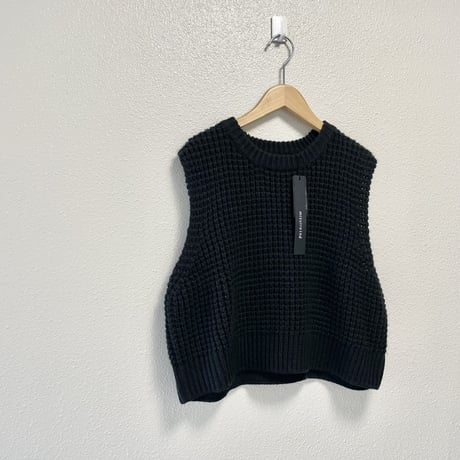 2024AW /未使用品/ mizuiro ind ワッフルニットベスト
