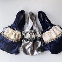 Homna.By n.   ベルベットインドリボンbag