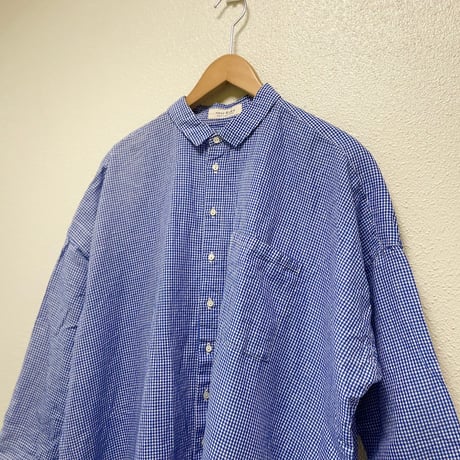 nest Robe ハードマンコットンリネンカシュクールシャツ