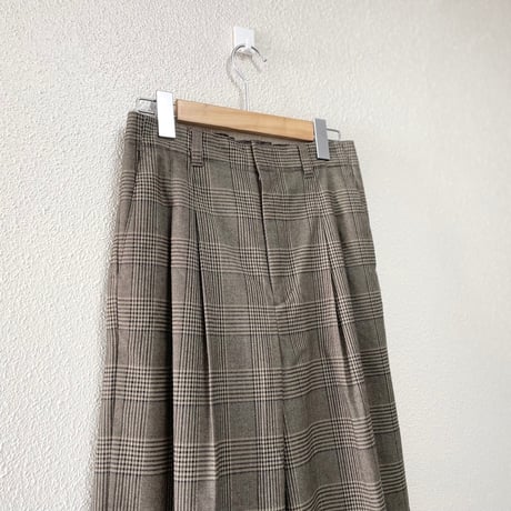 2024AW / Simplicite チェックツータックワイドパンツ