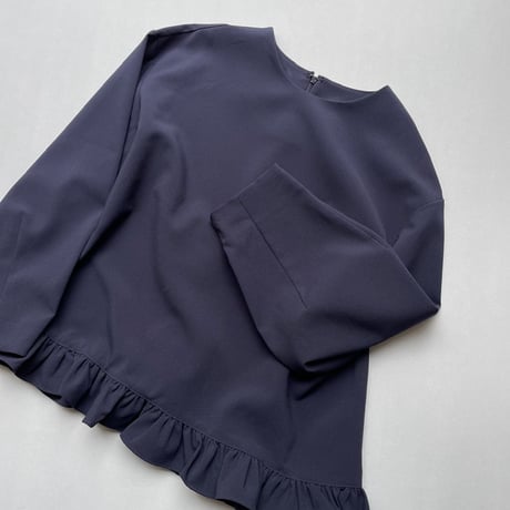 販売継続品 / anana 裾フリルブラウス ネイビー