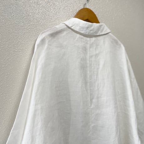 未使用品 / 2025SS /  UNIVERSAL TISSU フレンチリネン ドルマンスリーブ  シャツ ジャケット オフホワイト