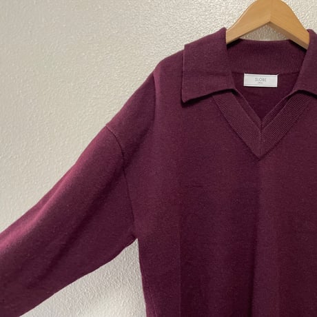 2024AW / SLOBE IENA Vネックえり付きニット