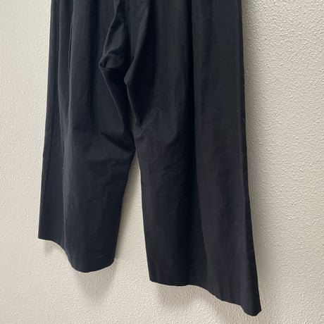 mizuiro ind コットンリネンハイウエストタックワイドPT