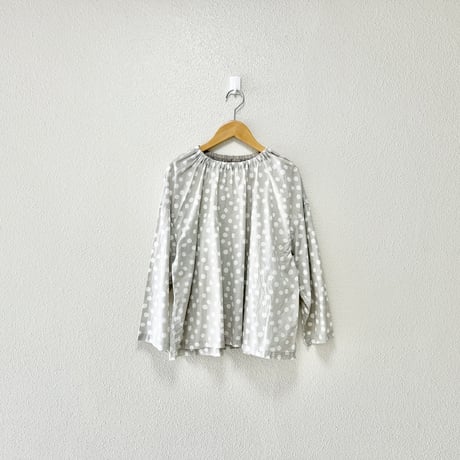 NATURAL LAUNDRY ドットプリントブラウス
