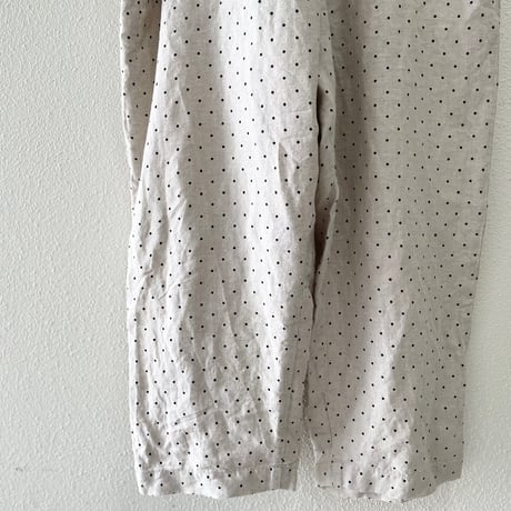 nest Robe リネンドットプリントサロペット