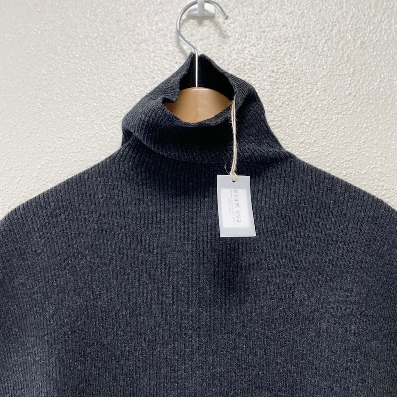 evam eva】ウールリブ スヌード｜wool rib snood evam eva wool rib