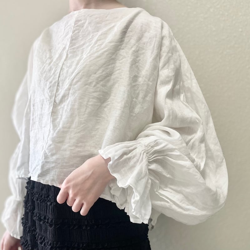 nest Robe リネンブラウス　美品 nest Robe リネンキャンディボレロブラウス | Lisululu online