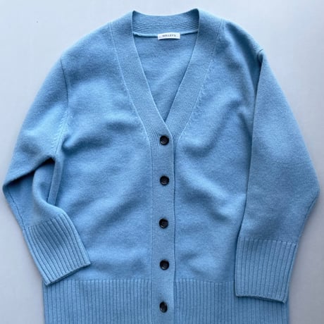 2023WEB限定item / NOLLEY'S カシミヤブレンド長めVネックカーディガン