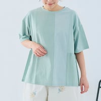 【3色展開】 select パッチワーク切替カットソー