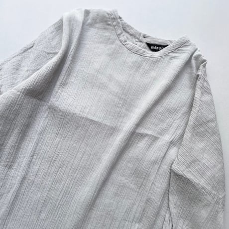 mizuiro ind  楊柳コットンドロップショルダー プルオーバー