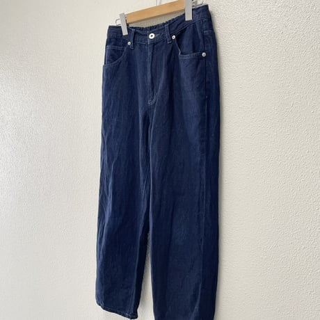 販売継続品 / TISSU サフィランリネンデニム ハイライズパンツ