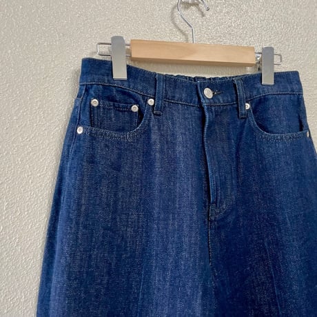 TRANS WORK　センターラインワイドデニムパンツ