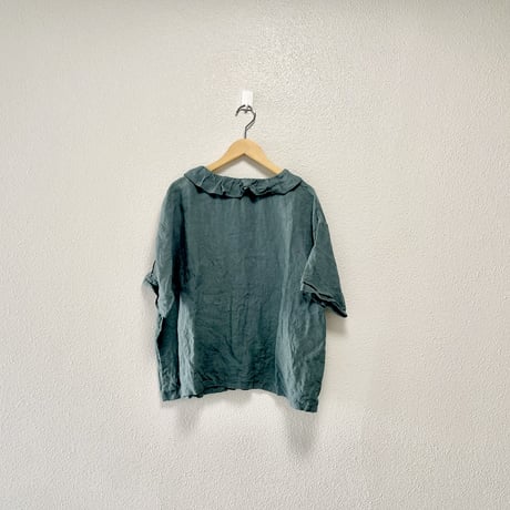 nest Robe  リネンフリルカラー 2way ブラウス