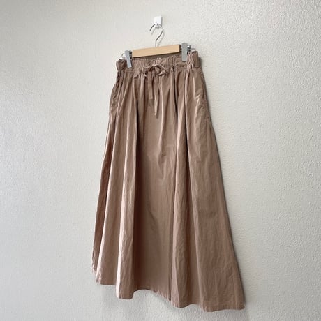 nest Robe コットンラミーギャザーフレアマキシスカート