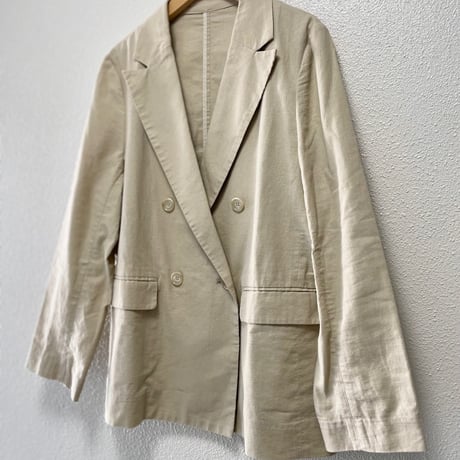 2024SS / 販売継続品 / SLOBE IENA リネンコットンダブルブレストジャケット