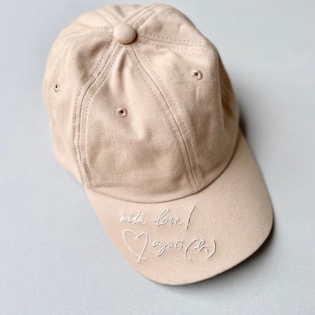 To b. by agnes b. WO84 CAP メッセージキャップ