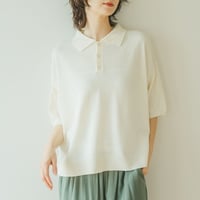 【5色展開】select ポロ衿ニット