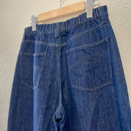 TRANS WORK　センターラインワイドデニムパンツ