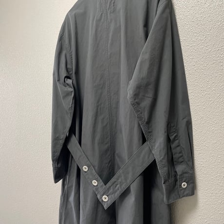 2024AW / MHL. WASHED COTTON POPLIN DRESS