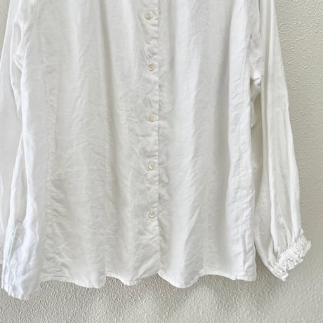 nest Robe リネンスタンドフリルブラウス