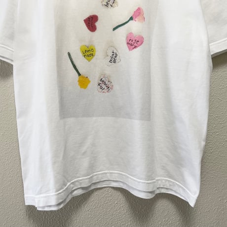 販売継続品 / pot and tea ロゴ入りハートがたくさんTシャツ