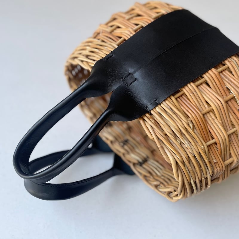 handmade 本革×籐 カゴバッグ | Lisululu online