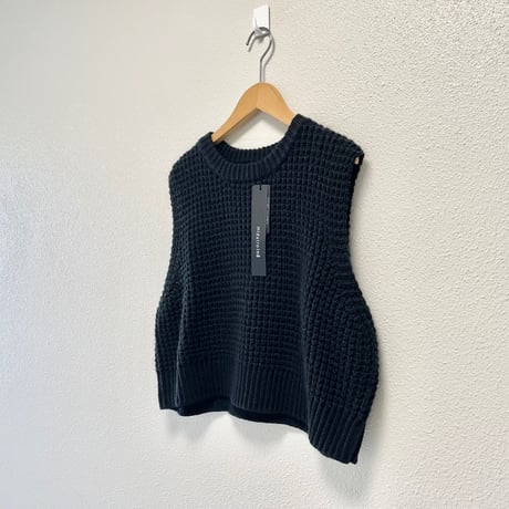 2024AW /未使用品/ mizuiro ind ワッフルニットベスト
