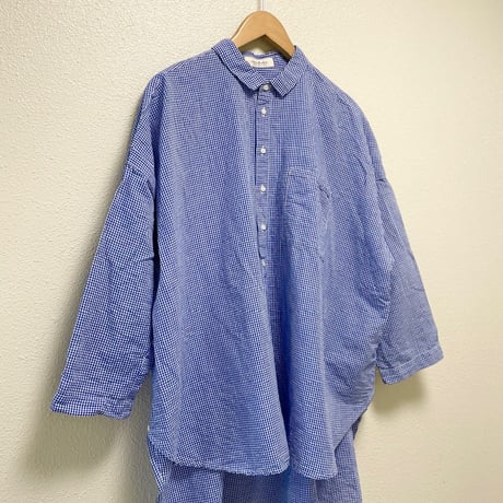 nest Robe ハードマンコットンリネンカシュクールシャツ
