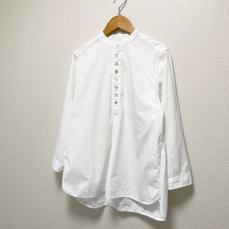NATURAL LAUNDRY バンドカラーブラウス