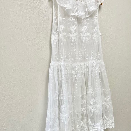 タグ付き未使用品 / 2025SS /  bulle de savon tulle 刺繍 tunic ブラウス