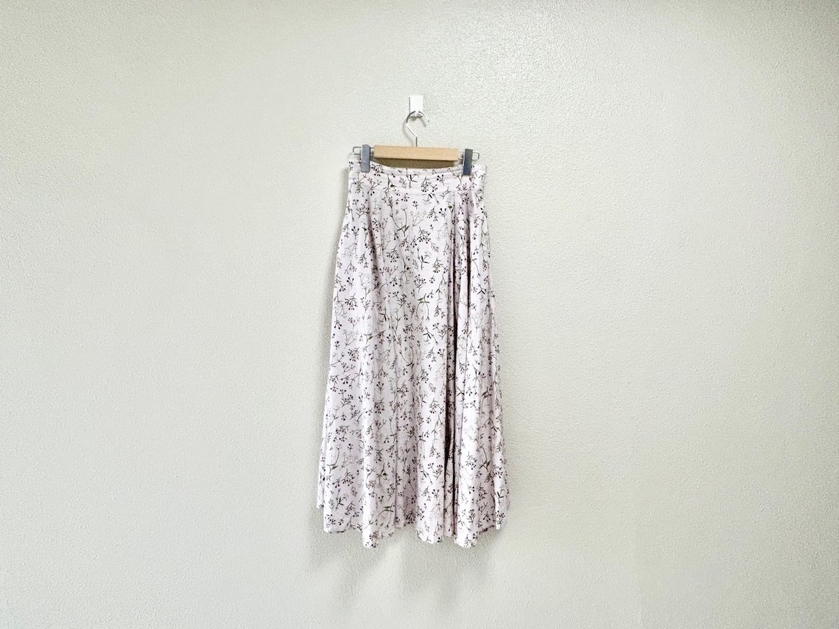 Nest Robe UpcycleLino Flowers テールフレアスカート | Li