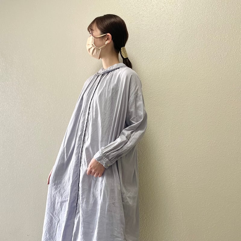 nestrobe シャツワンピース リネンシャンブレーシャツワンピース｜nest