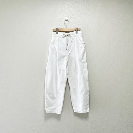 atelier naruse  コットンデニムWゴムバルーンパンツ