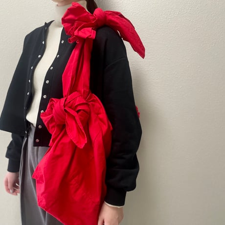 COMME des GARCONS GIRL  リボンコットンショルダーバッグ