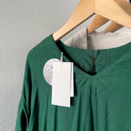 2023AW / 未使用品 / タグ付き nest Robe UpcycleLino ギャザーティアード ワンピース