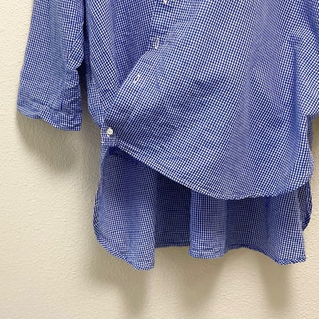 nest Robe ハードマンコットンリネンカシュクールシャツ