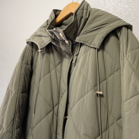 2024AW / SLOBE IENA 撥水パッディドフーディーポンチョ