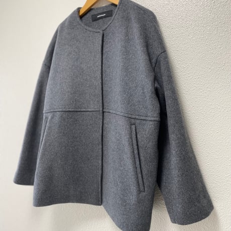 2024AW / JOURNAL STANDARD スーパー140ビーバー ノーカラーショートコート