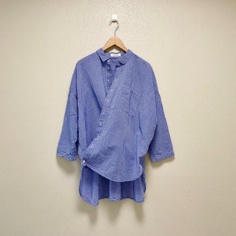 nest Robe ハードマンコットンリネンカシュクールシャツ