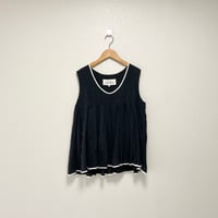 Veritecoeur パイピングノーススリーブチュニック