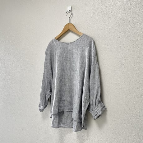 NATURAL LAUNDRY  リネンスモッグスリーブシャツ