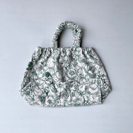 人気完売品 / mina perhonen skip bag -letter of flower+tambourine-